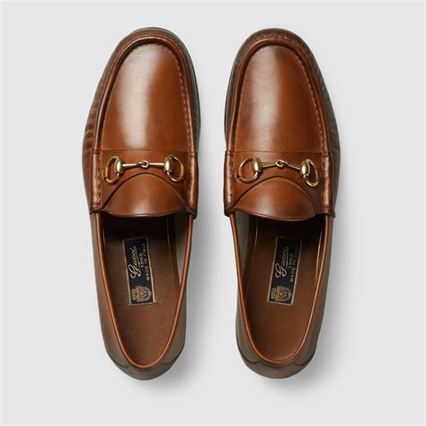 gucci 1953 loafer brown|gucci 1953 horsebit leather loafer.